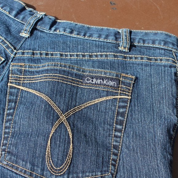 Calvin Klein Cut-Off Jean Shorts - Picture 10 of 10